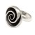 Sterling silver cocktail ring, 'Sea Spiral' - Artisan Crafted Sterling Silver Seashell Motif Ring (image 2a) thumbail