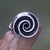 Sterling silver cocktail ring, 'Sea Spiral' - Artisan Crafted Sterling Silver Seashell Motif Ring (image 2b) thumbail