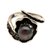 Black cultured pearl cocktail ring, 'Bit of Peel' - Sterling Silver Fruit Peel Cocktail Ring with Black Pearl (image 2b) thumbail