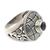 Amethyst cocktail ring, 'Pengotan Purple' - Woven Look Sterling Silver Cocktail Ring with Amethyst (image 2a) thumbail