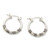 Sterling silver hoop earrings, 'Festival Moon' - Artisan Crafted Sterling Silver Hoop Earrings from Bali (image 2a) thumbail