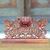 Wood welcome sign, 'Bhoma Welcome' - Hand Carved Wooden Welcome Sign with Balinese Deity thumbail