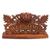 Wood welcome sign, 'Bhoma Welcome' - Hand Carved Wooden Welcome Sign with Balinese Deity (image 2a) thumbail