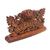 Wood welcome sign, 'Bhoma Welcome' - Hand Carved Wooden Welcome Sign with Balinese Deity (image 2b) thumbail