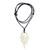 Bone pendant necklace, 'Swirling Flame' - Hand Carved Cow Bone Pendant Necklace from Bali (image 2a) thumbail