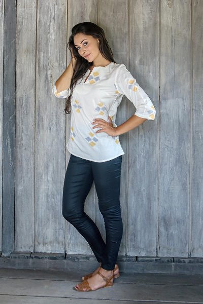 Cotton tunic, Ikat Chic