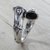 Onyx wrap ring, 'Petung Bamboo' - Women's Handmade Onyx and Silver Ring with Bamboo Motif thumbail