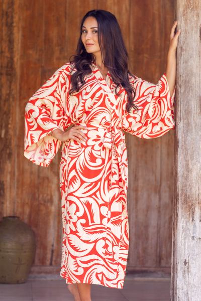 Rayon robe, Denpasar Orange