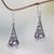 Amethyst dangle earrings, 'Mount Agung Lilac' - Lilac Amethyst and Sterling Silver Dangle Earrings from Bali thumbail