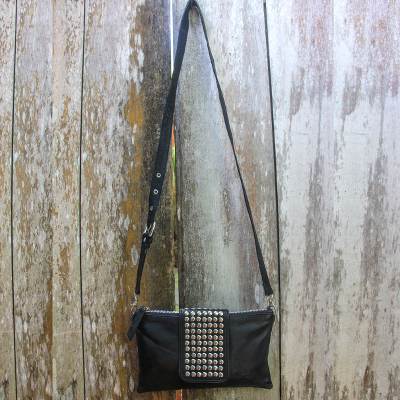 Leather shoulder bag, Empire