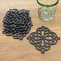 Wood coasters,