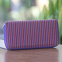 Cotton wallet Purple Vertical Rainbow Indonesia