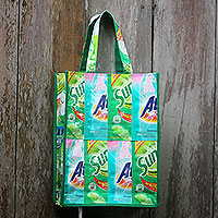 Recycled wrapper shopping bag Sweet Green Indonesia