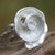 Sterling silver cocktail ring, 'White Nautilus' - Shell-shaped Sterling Silver Accent Ring from Bali thumbail