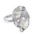 Sterling silver cocktail ring, 'White Nautilus' - Shell-shaped Sterling Silver Accent Ring from Bali (image 2b) thumbail