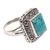 Turquoise cocktail ring, 'Window on Heaven' - Sterling Silver Handcrafted Natural Turquoise Cocktail Ring (image 2a) thumbail