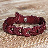Leather bracelet,