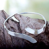 Silver plated bangle bracelet,