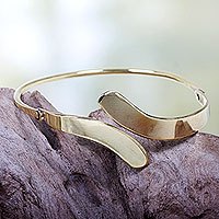 Brass bangle bracelet,