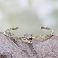 Carnelian cuff bracelet,