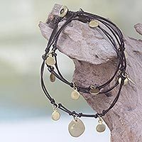 Leather wrap bracelet,