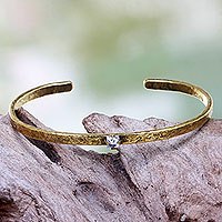 Brass cuff bracelet,
