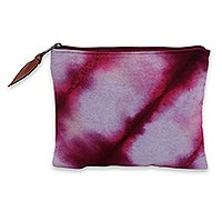 Hand dyed cotton clutch handbag Jogjakarta Passion Indonesia