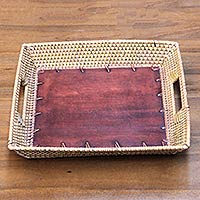 Mahogany wood tray Lombok Classic Indonesia