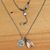 Quartz and cultured pearl pendant necklace, 'Inspiring Love' - Sterling Silver Inspirational Love Necklace with Quartz thumbail