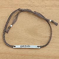 Sterling silver bar bracelet,