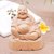 Wood sculpture, 'Buddha's Smile' - Fair Trade 6-in Handmade Wooden Sculpture of Smiling Buddha thumbail