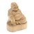 Wood sculpture, 'Buddha's Smile' - Fair Trade 6-in Handmade Wooden Sculpture of Smiling Buddha (image 2c) thumbail