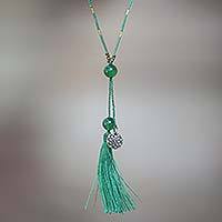 Quartz pendant necklace,