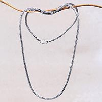 Sterling silver chain necklace,