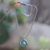Turquoise pendant necklace, 'Blue Medallion' - Handmade Turquoise and Sterling Silver Pendant Necklace thumbail