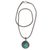 Turquoise pendant necklace, 'Blue Medallion' - Handmade Turquoise and Sterling Silver Pendant Necklace (image 2a) thumbail