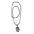 Turquoise pendant necklace, 'Blue Medallion' - Handmade Turquoise and Sterling Silver Pendant Necklace (image 2b) thumbail