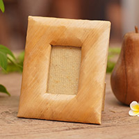 Featured review for Natural fiber photo frame, Banana Tan (2x3)