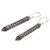 Gold accent dangle earrings, 'Balinese Scepter' - Sterling Silver Dangle Earrings with 18k Gold Accents (image 2b) thumbail