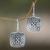 Sterling silver dangle earrings, 'Ornate Tendrils' - Sterling Silver Artisan Handcrafted Balinese Earrings thumbail