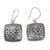 Sterling silver dangle earrings, 'Ornate Tendrils' - Sterling Silver Artisan Handcrafted Balinese Earrings (image 2a) thumbail