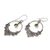 Peridot dangle earrings, 'Opulence' - Ornate Sterling Silver Dangle Earrings with Peridot (image 2b) thumbail