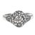 Sterling silver cuff bracelet, 'Rain Forest Orchid' - Handcrafted Balinese Floral Sterling Silver Cuff Bracelet thumbail
