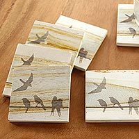 Wood coasters,