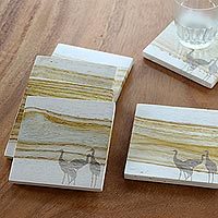 Wood coasters,