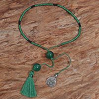 Quartz beaded bracelet,