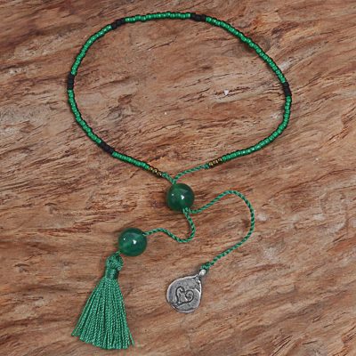 Quartz beaded bracelet, Natures Love