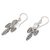 Rainbow moonstone dangle earrings, 'Bali Bees' - 925 Sterling Silver Bee Earrings with Rainbow Moonstone (image 2b) thumbail