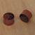 Wood ear plugs, 'Tiger Spirit' - Tiger Motif Handcrafted Wood Earplug Body Jewelry (image 2b) thumbail