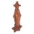 Wood wall panel, 'Mary Full of Grace' - Hand-Carved Wood Wall Panel of Virgin Mary on Lotus Flower (image 2b) thumbail